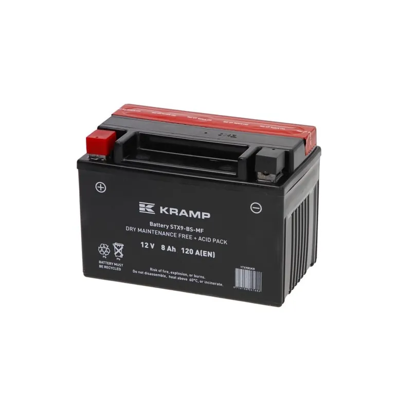 Akumulator 12V 8Ah 120A z elektrolitem Kramp Wysoka jakość